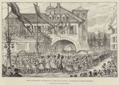 Septingentésimo Aniversario de la Ciudad de Berna, Procesión de Escolares de Walter Paget